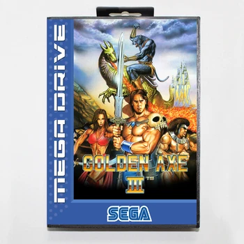 Golden Axe III 16bit MD Game Card engelske Sprog Til Sega Mega Drive/ Genesis med EU/ JP/ US/ RU Retail Box