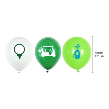 Golf Tema Fødselsdagsfest Dekoration Sæt Fødselsdag Flag, Kage Dekoration Latex Ballon Party Supplies