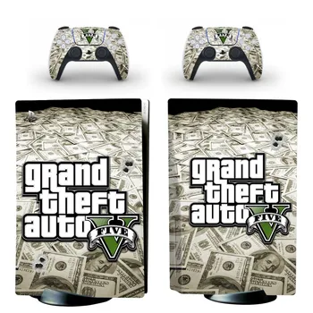 Grand Theft Auto GTA 5 PS5 Standard Disc Hud Decal Sticker Cover til PlayStation 5 Konsol & Controller PS5 Skin Sticker Vinyl
