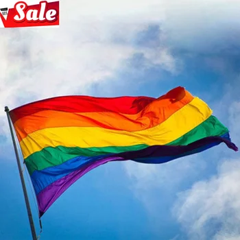 Gratis Forsendelse 90x150cm Homoseksuelle Philadelphia Philly LGBT-Rainbow Gay Pride Flag Fred Flag LESBIAN PRIDE FRED Vimpler Flag