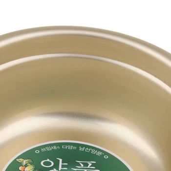 Gul Aluminium Koreansk Stil At Blande Skåle - Poleret Spejl Finish Nesting Skål - Køkkenudstyr