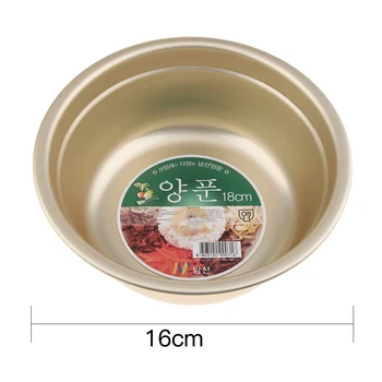Gul Aluminium Koreansk Stil At Blande Skåle - Poleret Spejl Finish Nesting Skål - Køkkenudstyr