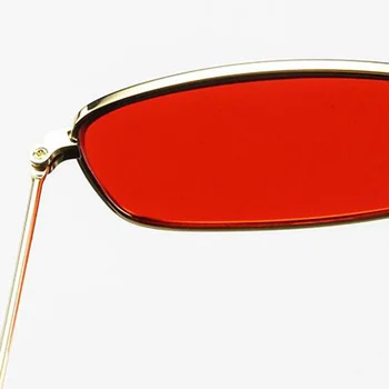 HKNA Lille Rektangel Solbriller Kvinder/Mænd Brand Designer Briller Kvinder Luksus Små Briller Kvinder Spejl Oculos De Sol Gafas