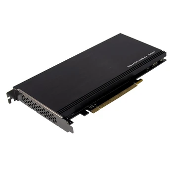 HOT-PCI-E 3.0 X16 PLX8747 at 4XM.2 NVMe SSD Riser-Kort Adapter til Miner BTC Minedrift udvidelseskort