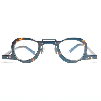 HP20508 Skildpadde Vintage Små Briller Håndlavet Acetat for brug af Computer Unisex Briller 2021 Nyeste Brille Stel