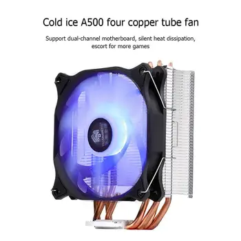 HUANANZHI CPU Køler A500 LGA 2/4 Kobber varmerør FØRT Cooling Fan Radiator Stille SINGLE/Dual Fan