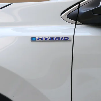 HYBRID Logo Emblem Mærkat Bil Ydre Front Side Fender Trim for Honda CRV 5 Tilbehør 2017 2018 2019 2020