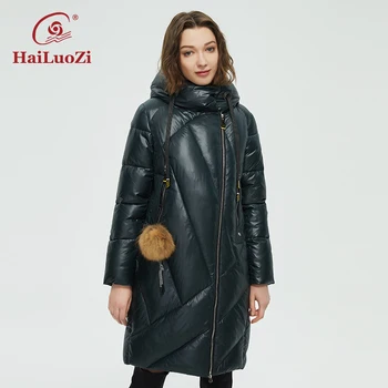 HaiLuoZi 2021 Mode Parkacoats Kvinder er Vinter Jakke Kvinder Frakke Nye Lange Tykke Outwear Pels bolden Varm Kvindelige Hætteklædte Parka 96
