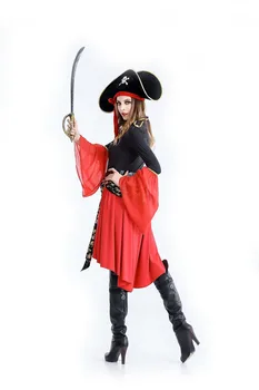Halloween nye pirat cosplay kostume Halloween, karneval vis sexet uniform fristelsen cosplay kjole høj kvalitet cosplay dame