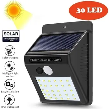 Haven LED Solar Led-Lys OutdoorWall Lamper PIR bevægelsesføler Lys Vandtæt Solcelle Drevet Af Sollys Genopladelige