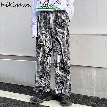 Hikigawa Streetwear Kvinder Plus Size Tøj Pantalon Femme 2021 Vintage koreanske Bukser til Kvinder, Mænd Harajuku Joggere Bukser