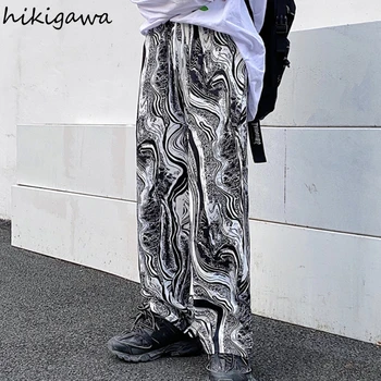 Hikigawa Streetwear Kvinder Plus Size Tøj Pantalon Femme 2021 Vintage koreanske Bukser til Kvinder, Mænd Harajuku Joggere Bukser
