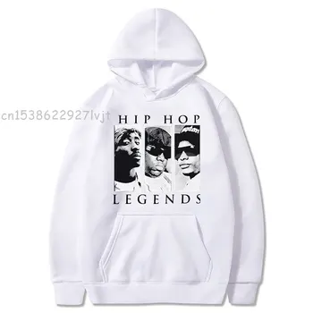 Hip Hop Legende Tupac 2Pac Hættetrøjer Udskrivning Bomuld Women Hoodie Høj Vej Til Helvede Musik Cool Vintage Efteråret Fleece Sweatshirts