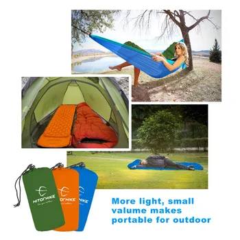 Hitorhike Camping Oppustelig madras med airbag Liggeunderlag Hurtig Fyldning Måtten Med Pude Udendørs Mat Ultralet Pude