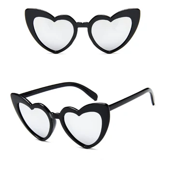 Hjerte Solbriller Kvinder brand designer Cat Eye solbriller Retro Kærlighed Hjerte Formede Briller Solbrille UV400 Rejser Tilbehør