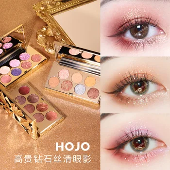 Hojo Nyeste Mode Sommeren Eyeshadow Palette 7 Farve Mat EyeShadow Glimmer øjenskygge MakeUp Glitre og Diamant Øje Kosmetik