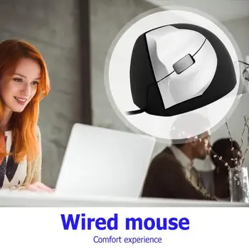 Holdbar Kablede Mus Fine Design 3 Knapper USB-Kablet Vertical Mouse Desktop, Laptop Kontor 1000 DPI Optisk Mus Bærbare Ny