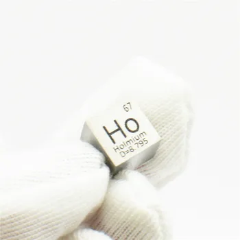 Holmium Element Cube Sjældne Jordarter Samling Meta Science Eksperiment Høj Puirty 10x10x10mm Ho for Lab Forskning Visningen Skrivebord Gave
