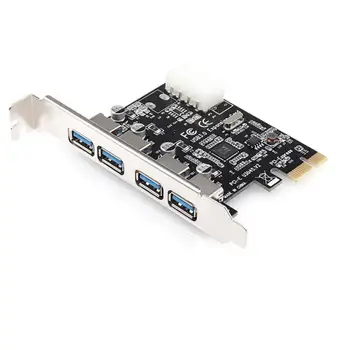 Hot PCIE PCI-E port til PCI Express-Riser-Kort 1x 1 til 4 USB 3.0 Slot Multiplikator Hub Adapter Til Bitcoin Mining Miner BTC-Enheder