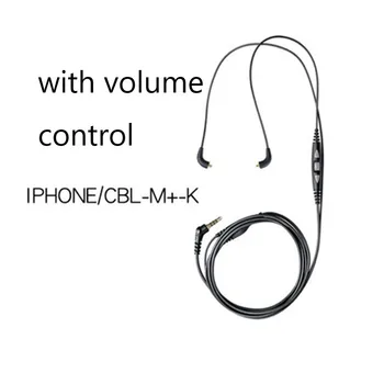 Hovedtelefon kabel for Shure SE535 SE215 SE315 SE846 SE425 Oprindelige reparation udskiftning hovedtelefon kabel med Mikrofon til iPhone iPod