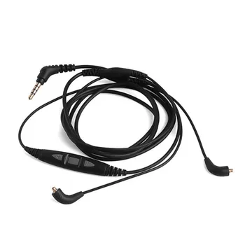 Hovedtelefon kabel for Shure SE535 SE215 SE315 SE846 SE425 Oprindelige reparation udskiftning hovedtelefon kabel med Mikrofon til iPhone iPod