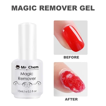 Hr. Chem Neglen Gel Polish Magic Remover Manicure Fast Clean Inden for 2-3 MIN i UV-Gele Neglelak Lakker Fjerne Base Top Coat uñas