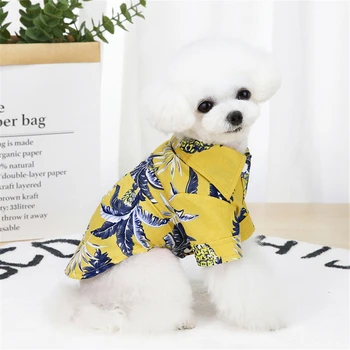 Hunde Shirts Hvalp Sommer Strand Tøj Vest Pet Tøj Coconut Tree Print T-Shirt Til Hawaii, Til Små Og Store Kat Hund Chihuahua