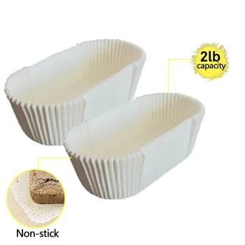 Hvide Rektangel Bagning Cup Cupcake Liners fødevaregodkendt Papir Kop Kage Bagning Kop Muffin Køkken Cupcake Tilfælde Kage Forme 40PCS