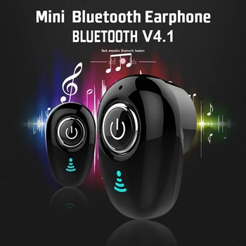 Håndfri Bluetooth-Hovedtelefoner, Trådløse Bluetooth Headset Stereo Hovedtelefon Håndfri Til Mobil Med Mic Usynlig Sport Hovedtelefoner