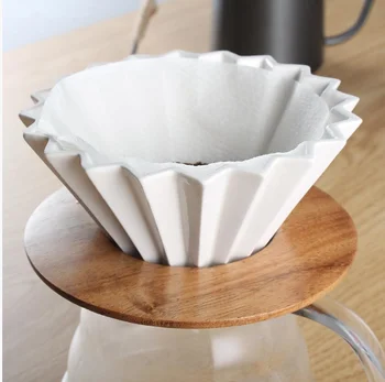 Håndlavet Keramik Origami Filter Cup Hånd Og Filter Cup V60 Tragt Hånd Kage Cup