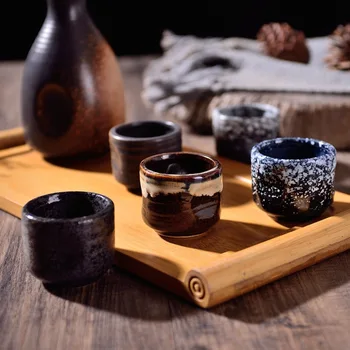 Håndmalede Keramiske Kaffebæger Japansk Stil Skyld Vin Kopper Små Kreative Traditionelle Vintage Glas Vand Porcelæn Espresso Kopper