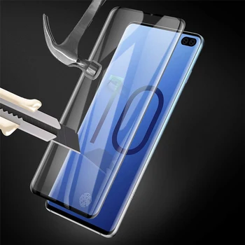 Hærdet glas til samsung Galaxy S7 kant S10e S8 S9 S10 plus på glas fuld dækning beskyttende film telefonens skærm protektor