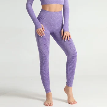 Høj Talje Problemfri Leggings Kvinder Sport Fitness Kører Yoga Bukser Som Er Elastiske Bukser Fitness Tøj Push Up Legins Sport Tights