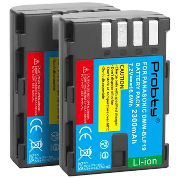 Høj kvalitet 2300mAh DMW-BLF19 DMW BLF19 BLF19E DMW-BLF19e batteri + LED-dual USB oplader til Panasonic Lumix GH3 GH4 GH5 G9