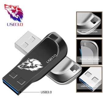 Høj kvalitet USB-Flash-Drev Metal Pen-Drev 128GB 64GB 32GB, 8GB 16GB mini-Nøglen i USB 3.0 flash drev, USB-Memory Stick