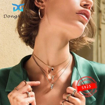 Høj kvalitet originale BV1: 1S925 sterling sølv snake ben halskæde part vedhæng til kvinder, luksus smykker gave med logo