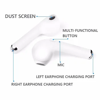 I7s tws Trådløse Hovedtelefoner kvalitet lyd i øret Headsettet Trådløse Bluetooth Hovedtelefoner Opladning boks Til Redmi Huawei Iphone Xiaomi