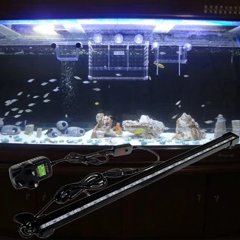 ICOCO 16cm 6 LED Vandtæt LED Lys Bar Dykkede Luft Boble med 24 Nøgler, Fjernbetjening til Akvarium, Akvarium