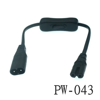 IEC 320 C14 hanstik til 2XC13 C5-C7 C8 C13 Kvindelige Y Type Splitter Netledningen,C14 at 2ways C13 Power Adapter Kabel-250V/10A