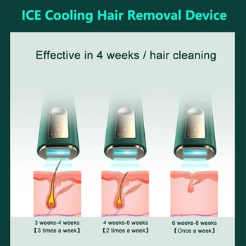 Ice Køling IPL Frysepunktet Diode Laser Hair Removal Machine 2021 Nye Laser Epilator Facial Hair Remover for en Kvinde/Mand