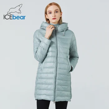 Icebear 2021 nye kvinders bomuld-polstret jakke mode hooded coat casual brand beklædning GWC20295D