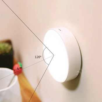Infrarød Sensor-LED Nat Lys Motion Sensor Trådløse Genopladelige Nat Lampe Til Køkken, Garderobe, Soveværelse, Trappen, Lampen