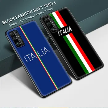 Italien italiensk Flag Silikone Telefonen Sagen Til Ære 10 Lite 20 Pro 30i 30 20e 20S Spille 9A 9S 9C 8X 9X 8S Sort Soft Cover Coque