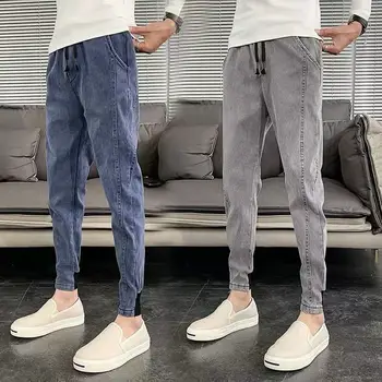 J2196-Forår og sommer jeans til mænd løs lige rør mænd ' s bukser, business bukser
