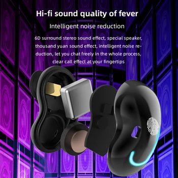 JIMARTI S6 SE Wireless TWS hovedtelefon Bluetooth-5.0 øretelefon HIFI sound Headset sport earbuds med charge box til alle smartphone