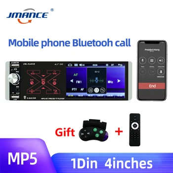 JMANCE Bil Stereo MP3-Afspiller, en Enkelt Bil Stereo Enkelt DIN I Streg Hoved Enhed, Bluetooth, USB, AUX FM-Radio Modtager til Toyota ford