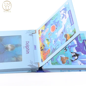 JMU nye 3D læder engelsk Tegning bog pap interessant bog spædbørn drenge piger Puslespil bog