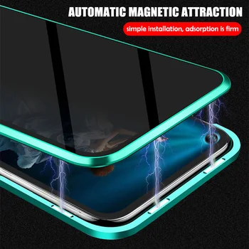 JONSNOW Magnetiske Privacy Glas Sagen for Huawei P40 Lite P30 Pro Ære 20 Mate 30 Pro Tilfælde Anti-Spy 360 Beskyttende Magnet Cover