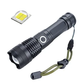 JOYLOVE P50 Lommelygte, Stærkt Lys Mængde Skærm Lommelygte, USB-Genopladelige Zoom Søgelys