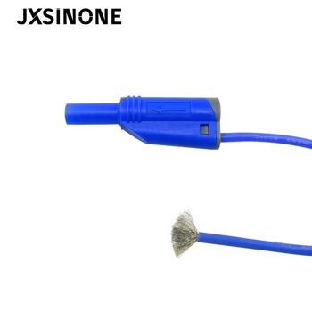 JXSINONE P1050-1 af Høj Kvalitet, 4mm Banan Stik Sikkerhed Stablet Test Lead Blød Silikone Ledning